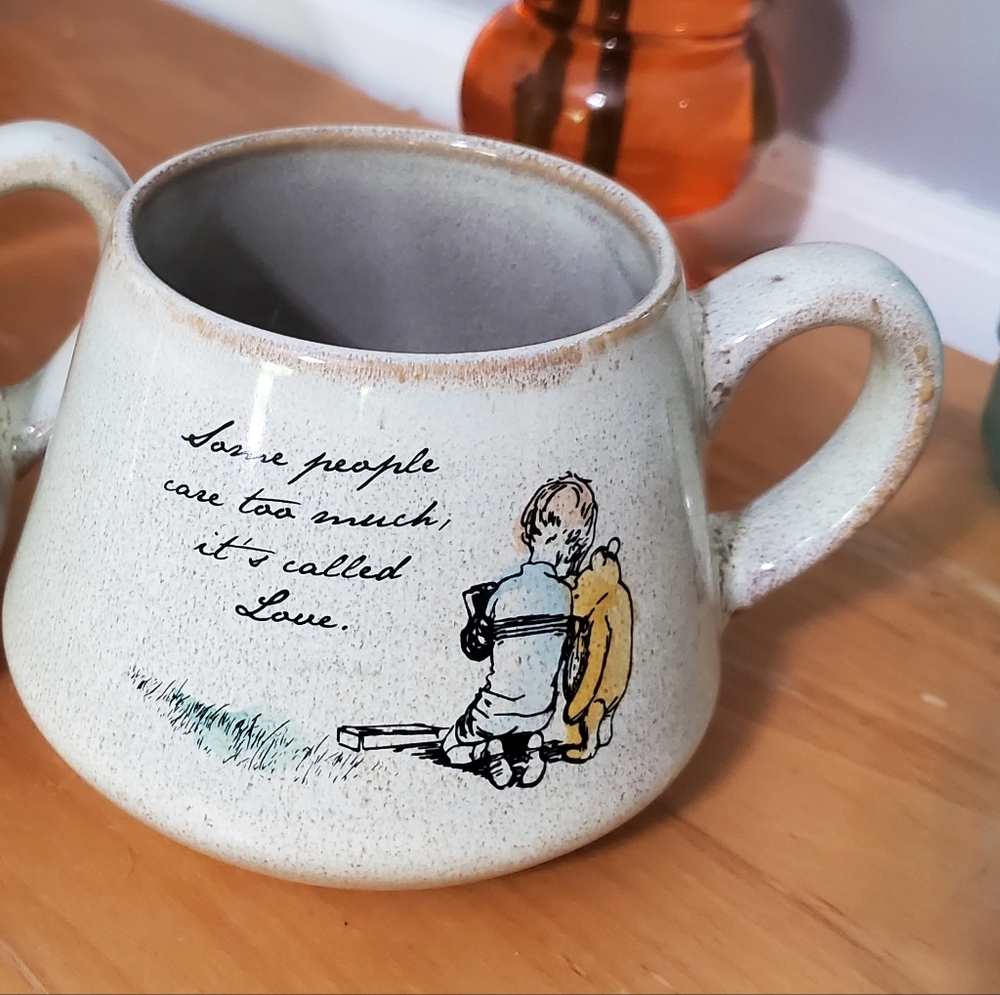Vintage Ceramic Mug with Illustration and Quote